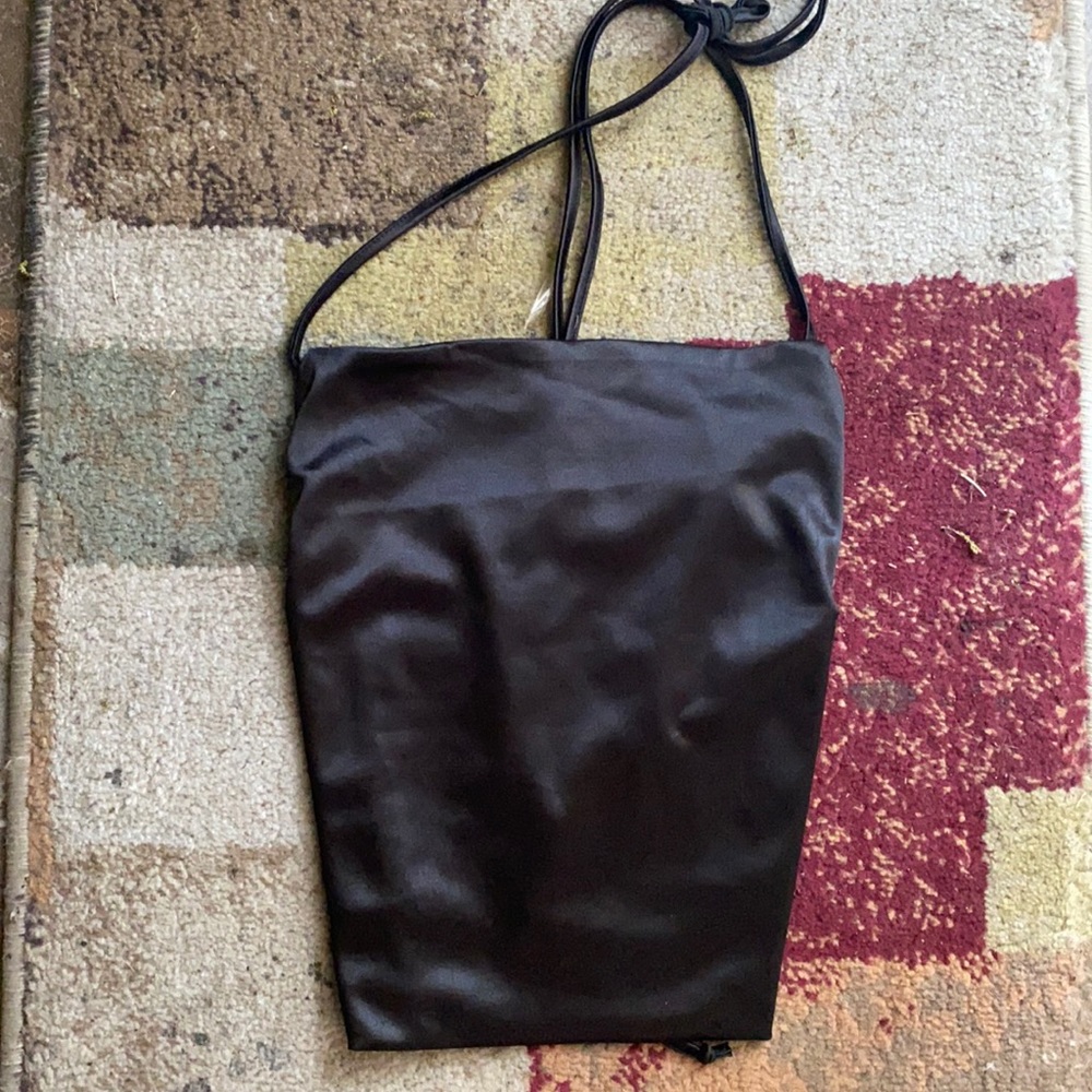 black silk crop top